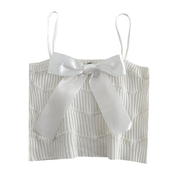 Maieu modern de damă cu o panglică în alb și negru