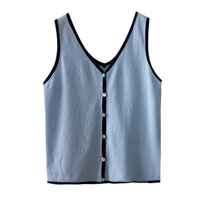 Maieu de dama din tricotat subtire cu nasturi