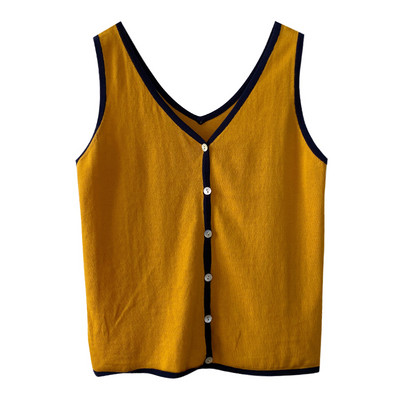 Maieu de dama din tricotat subtire cu nasturi