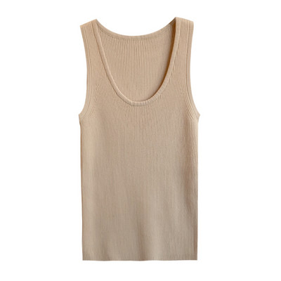 Sieviešu vienkrāsains tops ar O veida kakla izgriezumu