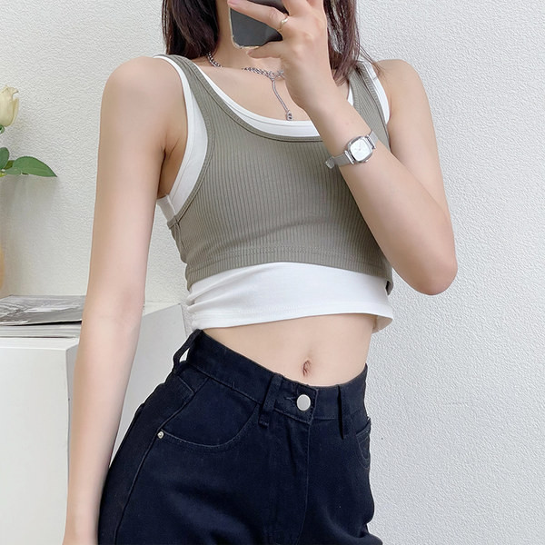 Top scurt de damă lejer, cu bretele subțiri