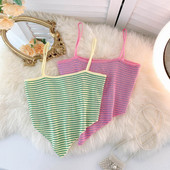 Sieviešu velveta tops ar plānām lencītēm četrās krāsās