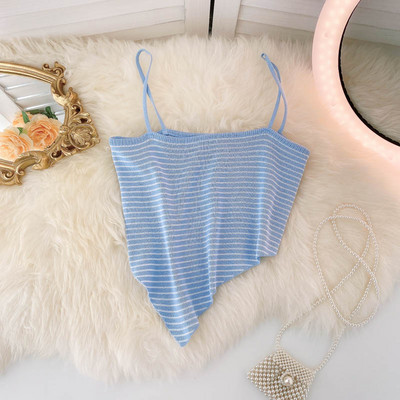 Sieviešu velveta tops ar plānām lencītēm četrās krāsās