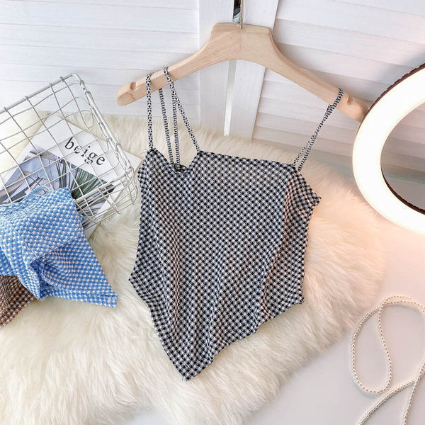 Jauna modeļa sieviešu topiņš ar plānām lencēm - vairākas krāsas