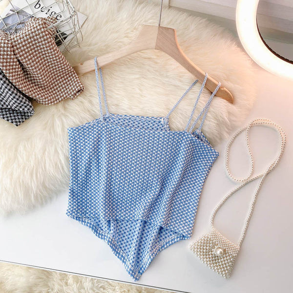 Jauna modeļa sieviešu topiņš ar plānām lencēm - vairākas krāsas