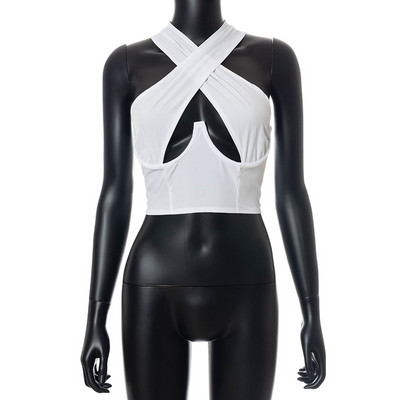 Stilīgs sieviešu īss krūtis ar platām lencēm vairākos modeļos