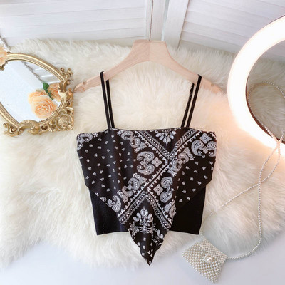 Īss sieviešu topiņš ar plānām lencītēm – dažādas krāsas