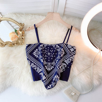 Īss sieviešu topiņš ar plānām lencītēm – dažādas krāsas