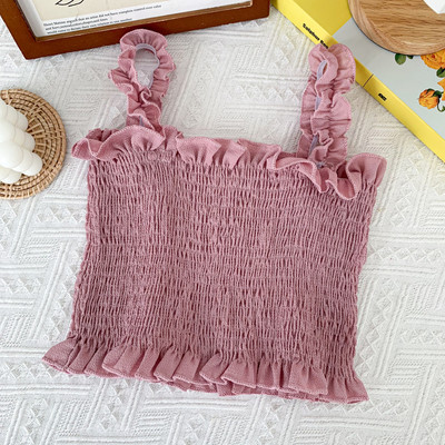 Maiou de damă în carouri model nou cu decolteu pătrat