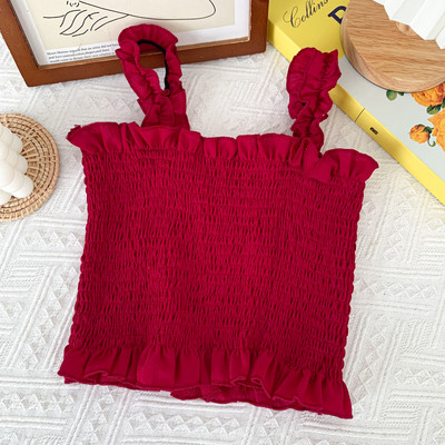 Maiou de damă în carouri model nou cu decolteu pătrat