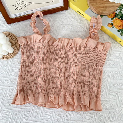 Maiou de damă în carouri model nou cu decolteu pătrat