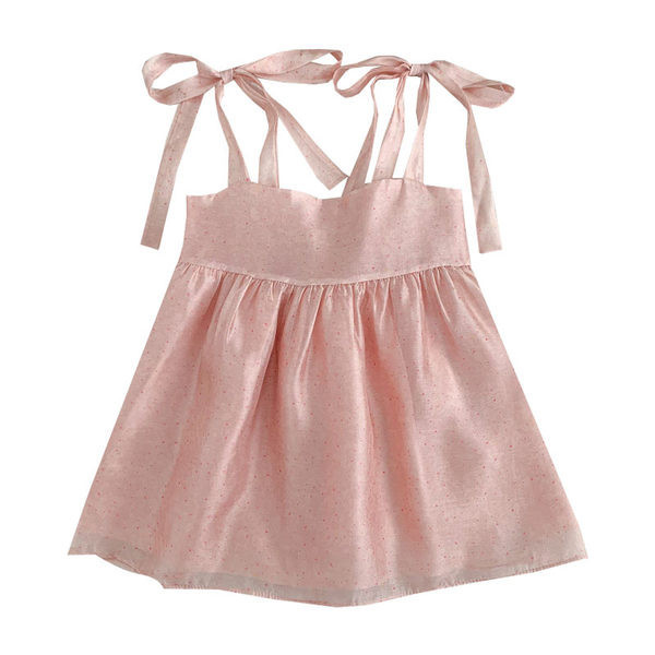 Izgriezta modeļa sieviešu topiņš ar rozā siksnām