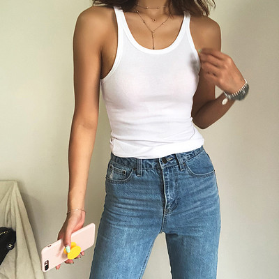 Top de damă casual model simplu cu bretele largi