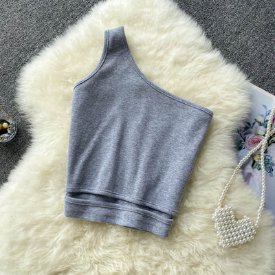 Sieviešu bikses ar vienu siksnu melnā un pelēkā krāsā