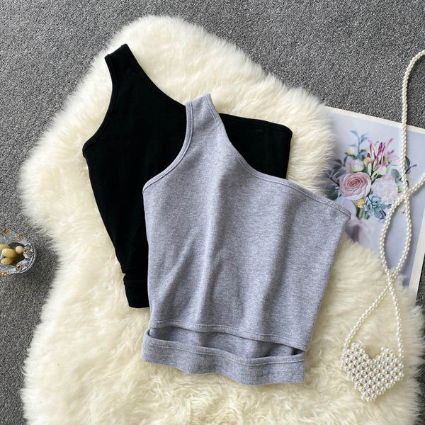 Sieviešu bikses ar vienu siksnu melnā un pelēkā krāsā