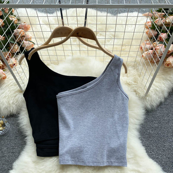 Sieviešu bikses ar vienu siksnu melnā un pelēkā krāsā