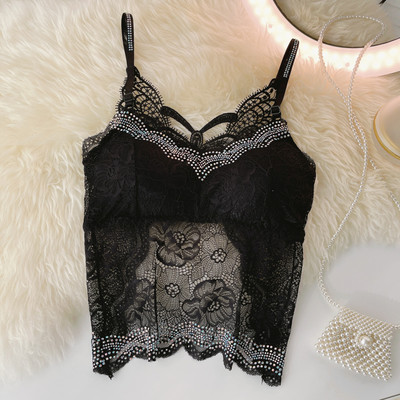 Sieviešu bikses ar plānām lencēm ar mežģīnēm