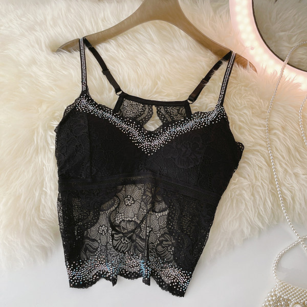 Sieviešu bikses ar plānām lencēm ar mežģīnēm