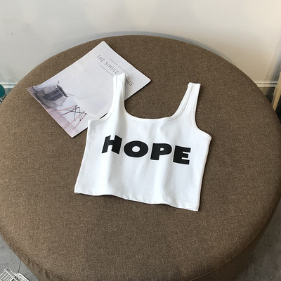 Top zilnic scurt cu inscripție pentru femei