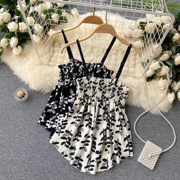 Maieu lat de damă cu bretele subțiri în două culori