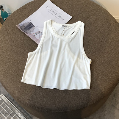 Sieviešu īss tops ar ovālu kakla izgriezumu