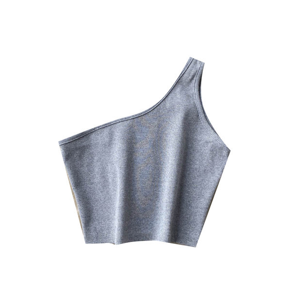 Ženska majica bez rukava na jednu naramenicu u tri boje