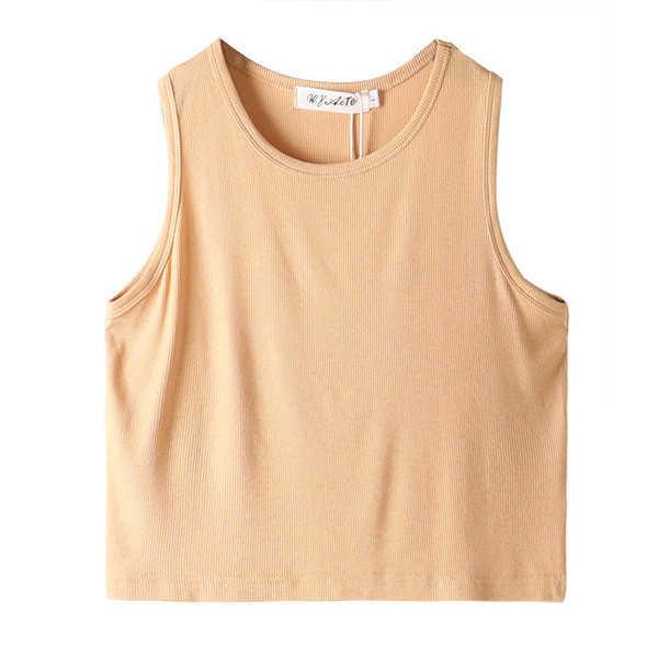 Top scurt de damă cu decolteu oval și bretele largi