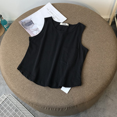 Нов модел потник с О-образно деколте с джоб