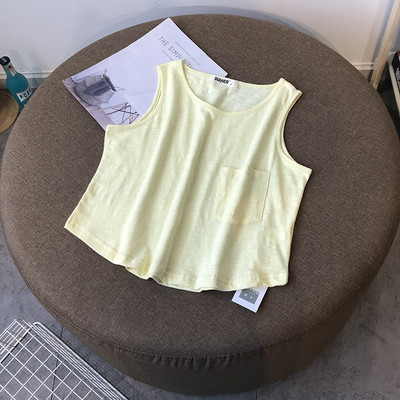 Нов модел потник с О-образно деколте с джоб