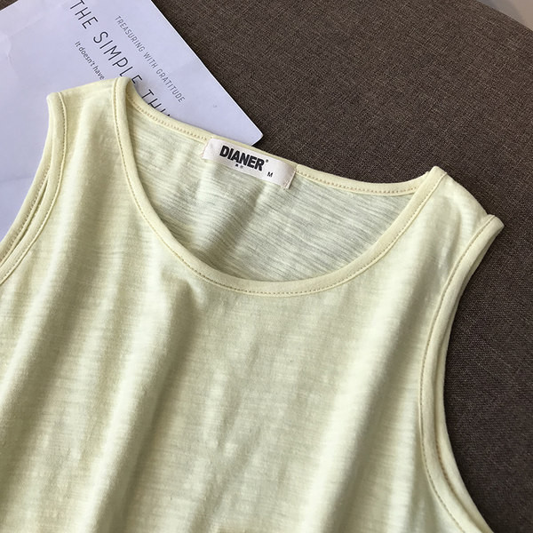 Нов модел потник с О-образно деколте с джоб