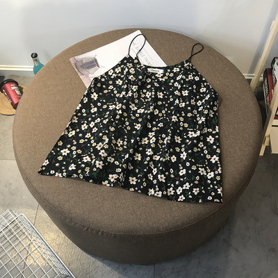 Maieu lat pentru femei, cu motive florale și bretele subțiri