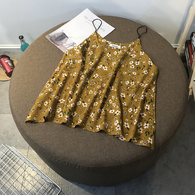 Maieu lat pentru femei, cu motive florale și bretele subțiri