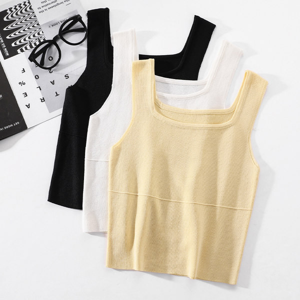 Sieviešu ikdiena ar kvadrātveida kakla izgriezumu - vairākās krāsās