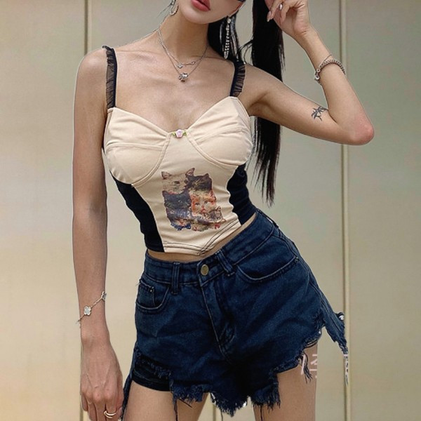 Maieu casual dama cu aplicatie model scurt