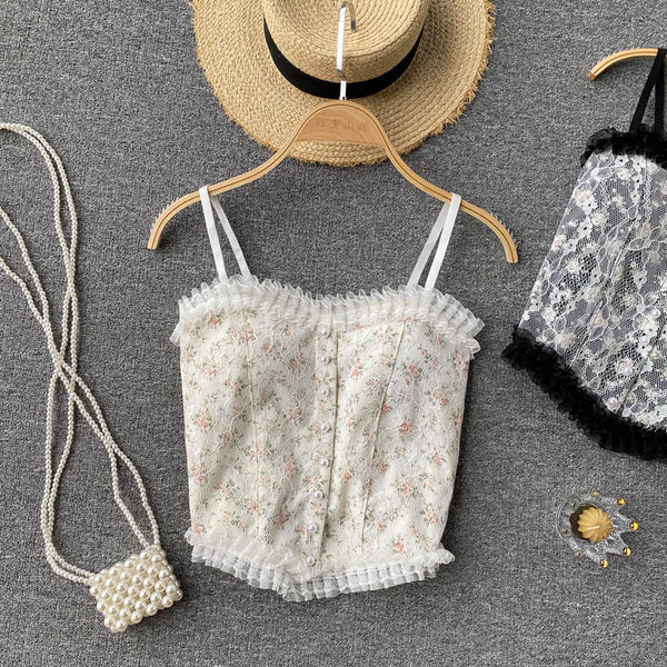 Γυναικεία  αμάνικη  μπλούζα με λεπτά τιραντάκια  σε λευκό και μαύρο χρώμα