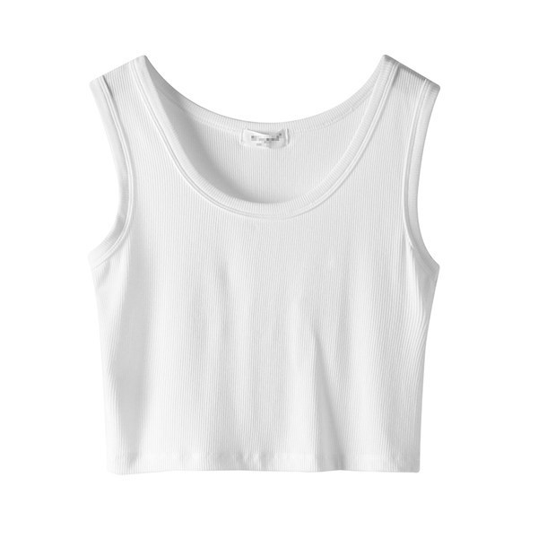 Γυναικείο κοντό τοπ απλό μοντέλο με φαρδιά λουράκια