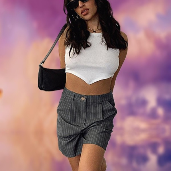 Sieviešu ikdienas īss, vienkāršs modelis