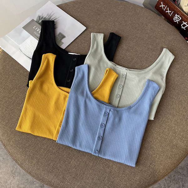 Jauna modeļa sieviešu topiņš ar platām lencēm un pogām