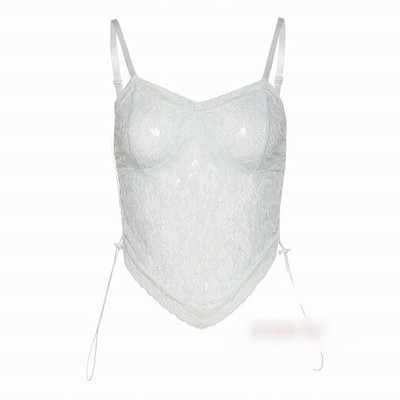 Mūsdienīgs sieviešu mežģīņu krūtis ar plānām lencēm