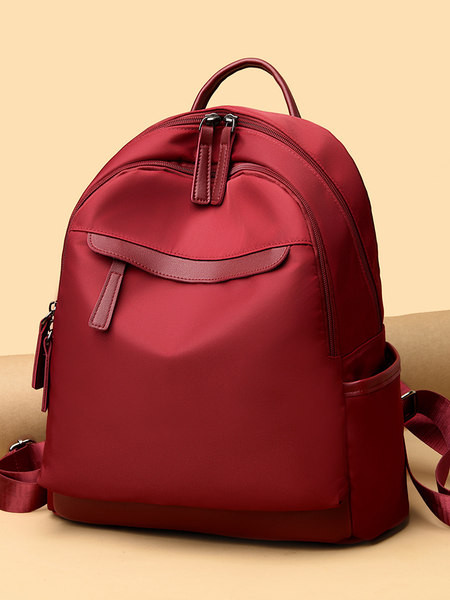 Rucsac modern de dama model simplu cu fermoar frontal