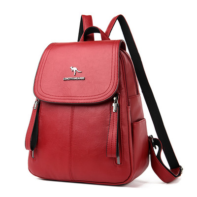 Rucsac de damă din piele ecologică de ultimă generație, cu element metalic și inscripție