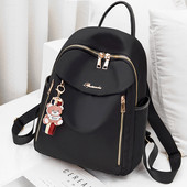 Ženski svakodnevni ruksak s patentnim zatvaračem i 3D elementom