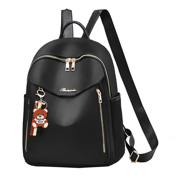 Ženski svakodnevni ruksak s patentnim zatvaračem i 3D elementom