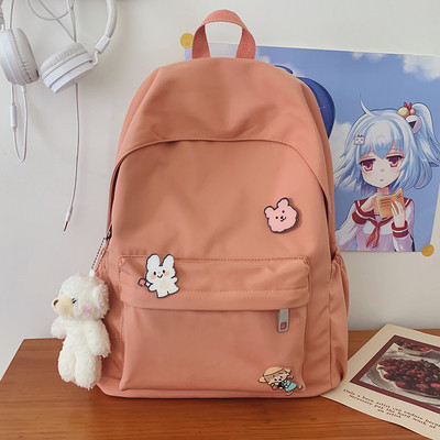 Ikdienas sieviešu mugursomas vienkāršs modelis ar kabatu