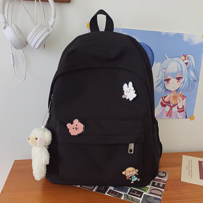 Ikdienas sieviešu mugursomas vienkāršs modelis ar kabatu