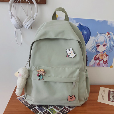 Ikdienas sieviešu mugursomas vienkāršs modelis ar kabatu