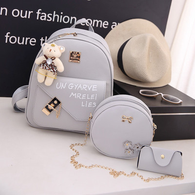 Moderan ženski ruksak ili set od tri dijela u više boja