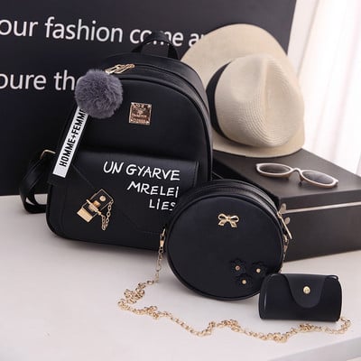 Moderan ženski ruksak ili set od tri dijela u više boja