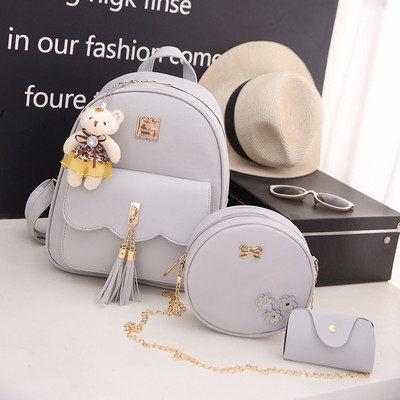 Moderan ženski ruksak ili set od tri dijela u više boja