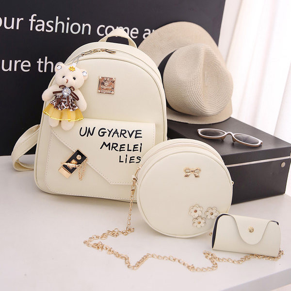 Moderan ženski ruksak ili set od tri dijela u više boja